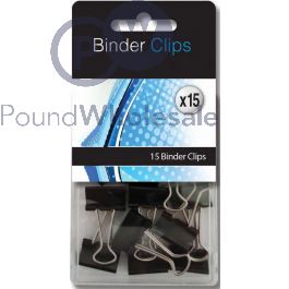 Binder clips, 15-pack 