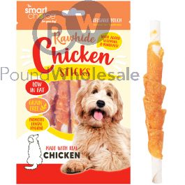 Wholesale Smart Choice Rawhide Chicken Sticks Dog Treats 10 Pack 80g Pound Wholesale