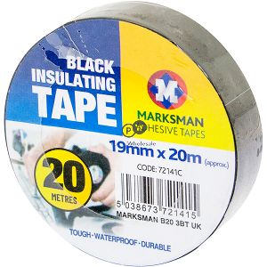 Marksman Black Insulating Tape 19mm X 20m Cdu