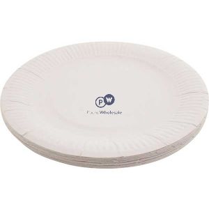 Paper Plates White 23cm 25 Pack