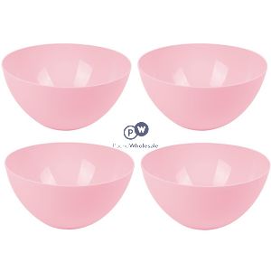 Bello Pink Plastic Bowls 500ml 4 Pack