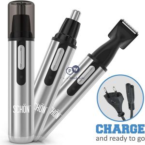 Schon 3-in-1 Rechargeable Nose, Ear & Hair Trimmer