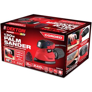 Dekton 130w Power Palm Sander With Dust Collector