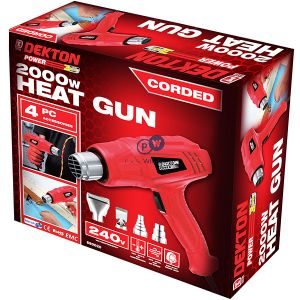 Dekton 2000w Heat Gun 4pc