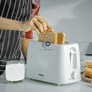 Geepas White 2 Slice 6-level Toaster