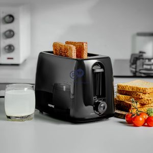 Geepas Black 2-slice 6 Level Bread Toaster 650w