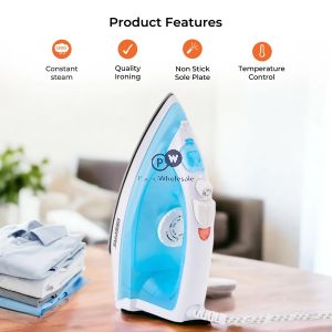 Geepas Blue Non-stick Adjustable Temperature Steam Iron 1800w