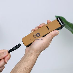 Geepas 2-in-1 Rechargeable Gold Beard Trimmer & Hair Clipper