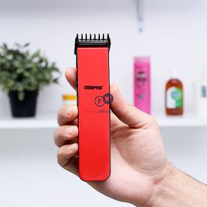 Geepas 2-in-1 Rechargeable Red Beard Trimmer & Hair Clipper