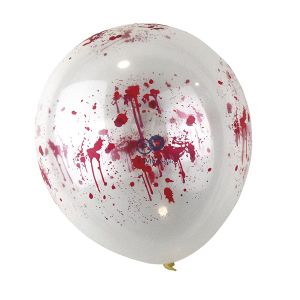 Halloween Blood Effect Balloons 12" 5 Pack