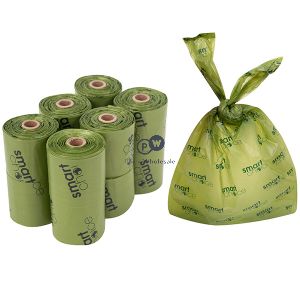 Smart Choice Biodegradable Tie Handle Poop Bags 90 Pack