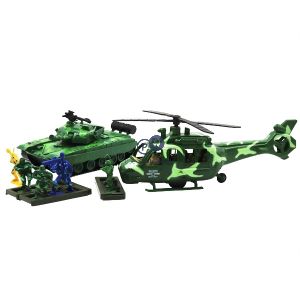 Friction Military Chopper, Tank & Soldiers Unboxed