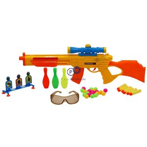 Soft Bullet Shooting Gun With Bullets, Darts & Targets